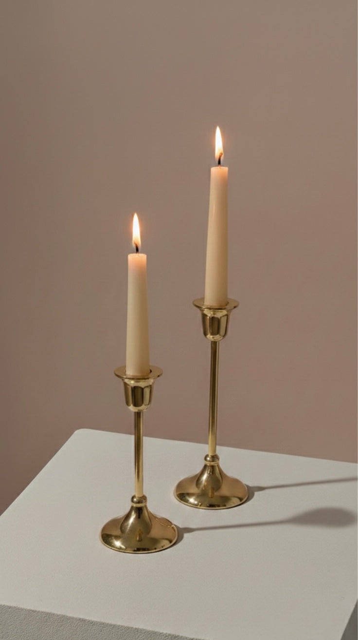 Bano Brass Candle Stand